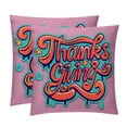 thumbnail image 1 of Thanksgiving Font Chair Pillow Covers Set with Unique Patterns for Bed and Throw Pillows - Sizes 16x16, 18x18, 20x20 Inches for Various Occasions - Set of 2 Items, 1 of 6