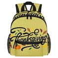 thumbnail image 1 of Thanksgiving Font Cute Bag Diaper Backpack Baby Cushion Backpack Backpack for School Teens with Adjustable Strap and Large Capacity, Printed Design, 1 of 6