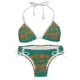 thumbnail image 1 of Thanksgiving Font Detachable Sponge Adjustable Strap Bikini Set Two-Pack Swim Suits for WomenToolStrip with applicable scenes, 1 of 6