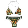 thumbnail image 1 of Thanksgiving Font Detachable Sponge Adjustable Strap Swimsuit Set - 2 Pack for Beach & Pool Parties, 1 of 6