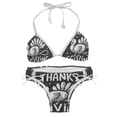 thumbnail image 1 of Thanksgiving Font Swimsuit Bikini Set with Detachable Sponge and Adjustable Strap, Two-Pack, for Beach and Pool Parties, 1 of 6