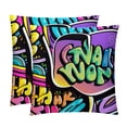 thumbnail image 1 of Thanksgiving Font Throw Pillow Covers Set of 2 for Chair Pillow Covers for Various Occasions - 16x16, 18x18, 20x20 Inches - Decorative Pillows Covers with Unique Patterns, 1 of 6