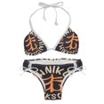 thumbnail image 1 of Thanksgiving Font Women's Swimsuit Bikini Set, Detachable Sponge, Adjustable Strap, 2-Pack, Swim Suits, 1 of 6