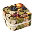 thumbnail image 1 of Thanksgiving Fruit Travel Portable Square Jewelry Display Case: Storage Solution for Rings, Earrings, Necklaces, Bracelets, and More! Ideal for Girls and Women: Jewelry Stand, Display, and Box in One, 1 of 6