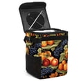 thumbnail image 1 of Thanksgiving Fruits Foldable Car Garbage Can with Lid Leak-Proof Mini Trash Can Hanging Storage Bag - Car Trash Bin, 1 of 6