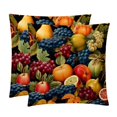 thumbnail image 1 of Thanksgiving Fruits Luxurious Velvet Throw Covers Pillow Inserts - Set of 2 Throw Pillows with Unique Patterns - 16x16, 18x18, 20x20 Inches for Home Decor and Gifts, 1 of 6