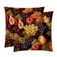 thumbnail image 1 of Thanksgiving Fruits Set of 2 - Chair Pillow Covers with Unique Patterns - Throw Pillow Inserts Included, Available in 16x16, 18x18, 20x20 Inches - Ideal for Home Decor,and Gifts, 1 of 6