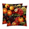thumbnail image 1 of Thanksgiving Fruits Set of 2 Velvet Throw Pillow Covers with Unique Patterns in 16x16, 18x18, and 20x20 Inches for Various Occasions - Throw Pillow Inserts Included, 1 of 6