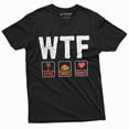 thumbnail image 1 of Thanksgiving Funny T-shirt WTF Wine Turkey Family Tee Shirt Dinner Humor Tee Shirt, 1 of 5
