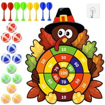 Thanksgiving Games Friendsgiving Games – Thanksgiving Games for Family Party, Thanksgiving Family Games Turkey 15 x 22 Inches Indoor Outdoor Party Game for Friendsgiving Activities (white)