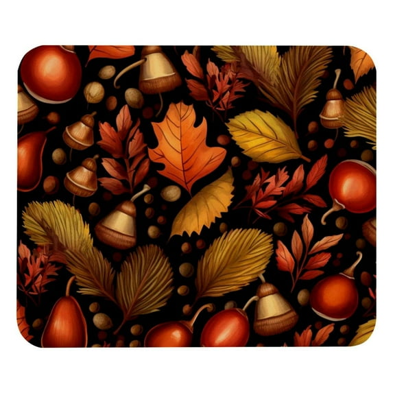Thanksgiving Gaming Mousepad Mouse Mat Desk Mat - Square, 8.3x9.8 Inch, Non-Slip Rubber Bottom, Printed, Suitable for Office and Gaming
