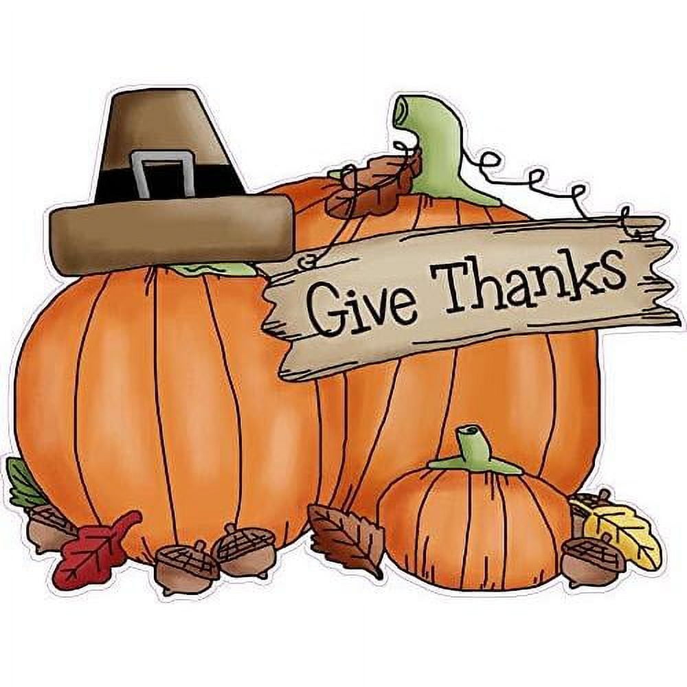 Thanksgiving Giving Thanks Wall Or Window Decor Decal 12