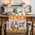 thumbnail image 1 of Thanksgiving Gnome Cotton Linen Table Runner, Washable Table Runners for Kitchen, Dining Room, Holiday, Home Party Table Decor, 13x90 Inches, 1 of 9