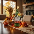 thumbnail image 1 of Thanksgiving Gnome Doll Decoration, Plaid Skirt Festive Doll Ornament for Tabletop Mantle Fall Decor Centerpiece(Green), 1 of 4