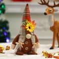 thumbnail image 1 of Thanksgiving Gnome Figurine Decor - Handmade Sunflower & Maple Leaf Dwarf Doll, Soft Fabric Durable Holiday Tabletop Ornament for Home, Dining, Classroom Decorations, 1 of 6