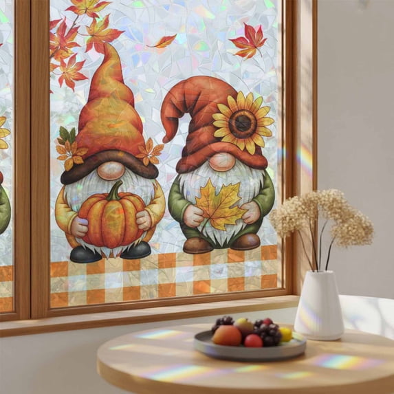 Thanksgiving Gnome Sunflower Window Privacy Film,Heat Control Sun ...