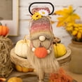 thumbnail image 1 of Thanksgiving Gnomes,1 Pack Plush Elf Decoration with Pumpkin,Fall Gnomes Decor with Fall Leaves,Dangle Legs for Home Decor,Farmhouse Thanksgiving Decorations, 1 of 9