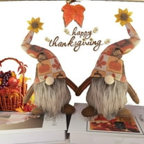 Thanksgiving Gnomes Dolls Cotton Decoration Graduation Teacher Appreciation Gift 2 Pieces - Highly Decorative Unique Design(A)