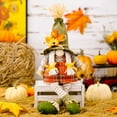 thumbnail image 1 of Thanksgiving Gnomes Fall Plush Handmade Scandinavian Tomte Farmhouse Autumn Tiered Tray Decor Fall Home Decor Shelf Sitter Standing Nordic Swedish Nisse Elf Dwarf Thanksgiving Day Gift, 1 of 6