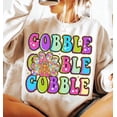 thumbnail image 1 of Thanksgiving Gobble Sweater, Retro Turkey Family Fall Autumn Women’s Thanksgiving Shirt, 1 of 5