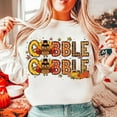 thumbnail image 1 of Thanksgiving Gobble Sweatshirt, Cute Turkey Shirt for Women, Fun Family Fall SWEAT Sweatshirt, Matching Holiday Outfit for Thanksgiving Celebration BO120739, 1 of 5
