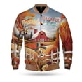 thumbnail image 1 of Thanksgiving Golden Retriever Pilgrim Grateful, Thankful, Blessed Fall Welcome All Over Print 3D Baseball Jacket Goldens Dog Lover Gifts Idea Bomber Jacket Softball - 00021, 1 of 6