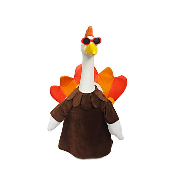 Thanksgiving Goose Costume For Garden Decoration, Porch & Patio Holiday Outfit For Standard Lawn Geese