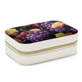 thumbnail image 1 of Thanksgiving Grapes Velvet Portable Decorative Box with Removable Compartment - Jewelry Stand, Necklace Organizer, and Gift, 1 of 7