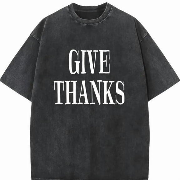 Thanksgiving Graphic Tee T-Shirt Vintage Cotton Top Casual Short Sleeve Crew Neck Black S-2XL Plus Size