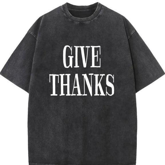 Thanksgiving Graphic Tee T-Shirt Vintage Cotton Top Casual Short Sleeve Crew Neck Black S-2XL Plus Size