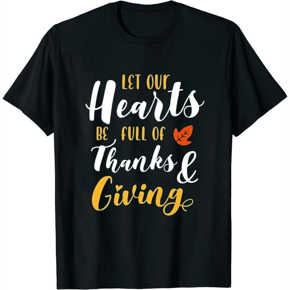 Thanksgiving Grateful Quote for Thankful and Blessed Women T-Shirt Black 3XL