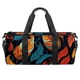 thumbnail image 1 of Thanksgiving Gym Bag with Shoe Bag, Luggage Bag, Large Capacity Swim Bag for Sports. Size 17.7 Inches with Interior Zipper Pocket., 1 of 6