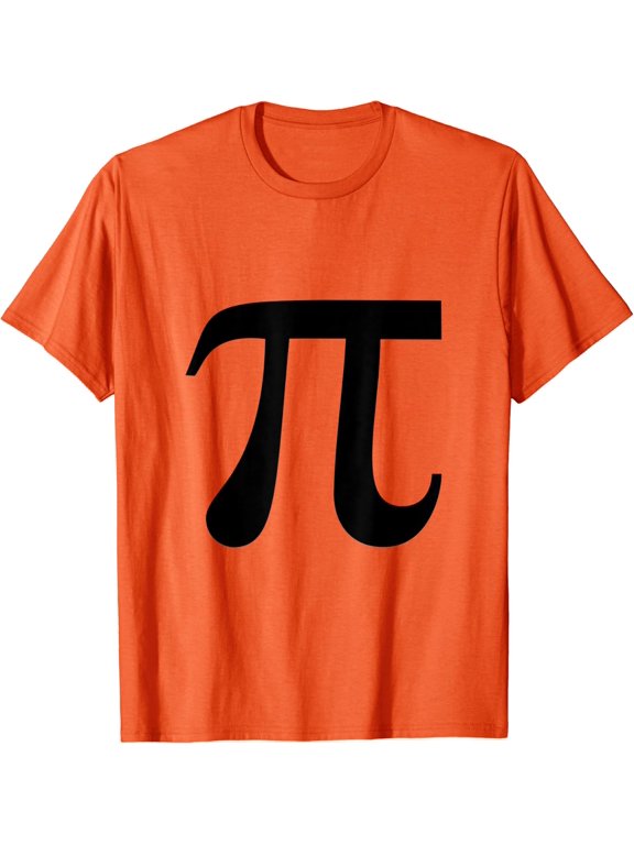 Thanksgiving Halloween Holiday Pumpkin Pi Pie Math Pun Costume T-Shirt, Size S-5XL