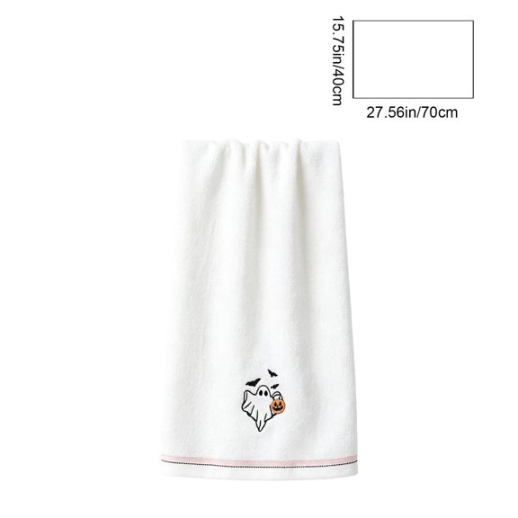 Thanksgiving Halloween Kitchen Towel, 100% Polyester Absorbent Lint-Free Tea Towel with Harvest Check Pattern, Quick-Dry Dish Cloth for Fall Decor, Kitchen Drying, Holiday Gift, Machine Washable