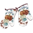 thumbnail image 1 of Home Collection Harvest Pumpkin Kitchen Linens Set Include Oven Mitt & 2 Potholders - Great for Autumn, Fall & Thanksgiving, 1 of 2