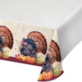 thumbnail image 1 of Thanksgiving Harvest Turkey Paper Tablecloth, 1 of 1