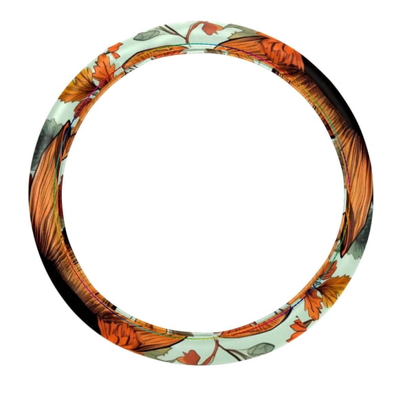 Thanksgiving Hat 14.5 Inch Printing PVC Leather Car Wheel Cover Steering Wheel Cover Auto Accessories