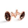 thumbnail image 1 of Thanksgiving Hat Men's Stainless Steel Cufflink Set for Formal Wear, Made of Stainless Steel, for Weddings and Business Meetings, 1 of 1