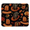 thumbnail image 1 of Thanksgiving Hat Non-Slip Rubber Bottom Printed Gaming Mouse Pad Mouse Mat - Square 8.3x9.8 Inch, Suitable for Office and Gaming., 1 of 6