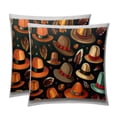thumbnail image 1 of Thanksgiving Hat Velvet Bed Pillow Set with Unique Patterns in Sizes 16x16, 18x18, and 20x20 Inches - Includes 2 Chair Pillow Covers,Bed Pillow for Any Occasion, 1 of 6