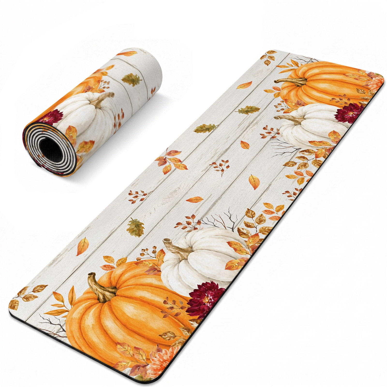 Potts Instulated Thanksgiving Heat Insulation Mats for Countertop Fall Orange White ...