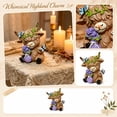 thumbnail image 1 of Thanksgiving Highland Cow Figurine with Pumpkin & Autumn Leaf Crown, Rustic Farmhouse Fall Tabletop Decor, Cute Highland Cow Harvest Centerpiece for Kitchen Shelf Mantel Holiday Home Decoration, 1 of 9