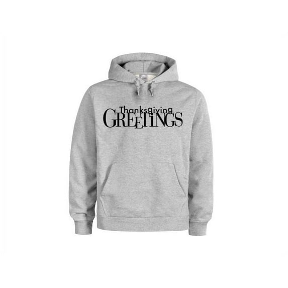 Thanksgiving Hoodie, Thanksgiving Greetings, Unisex Hoodies, Thanksgiving Apparel, Turkey Day, Happy Thanksgiving, Fashion, Sayings, Trendy, Grey (Black Text), LARGE