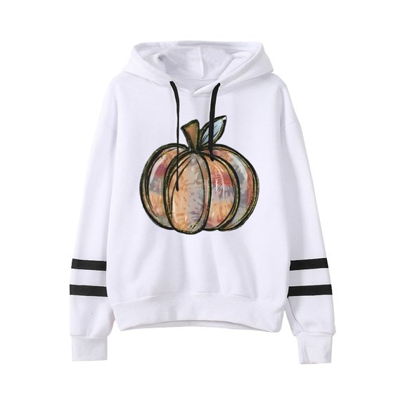 Thanksgiving Hoodie Neutral Fleece Long Sleeve Pullover Holiday Cheer Turkey