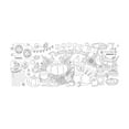 thumbnail image 1 of Thanksgiving Jumbo Graffiti Tablecloth Turkey Pumpkin Waterproof Decor Background Wallpaper 72x31 Inches, 1 of 6