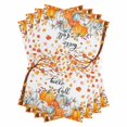 thumbnail image 1 of Thanksgiving Kitchen Towels Set of 4, Water Absorbent Dish Towel, Fall Maple Leaf Orange White Pumpkin Decorative Hand Towels - Quick Drying Cloth for Cooking Baking, 18x28 Inch, 1 of 8