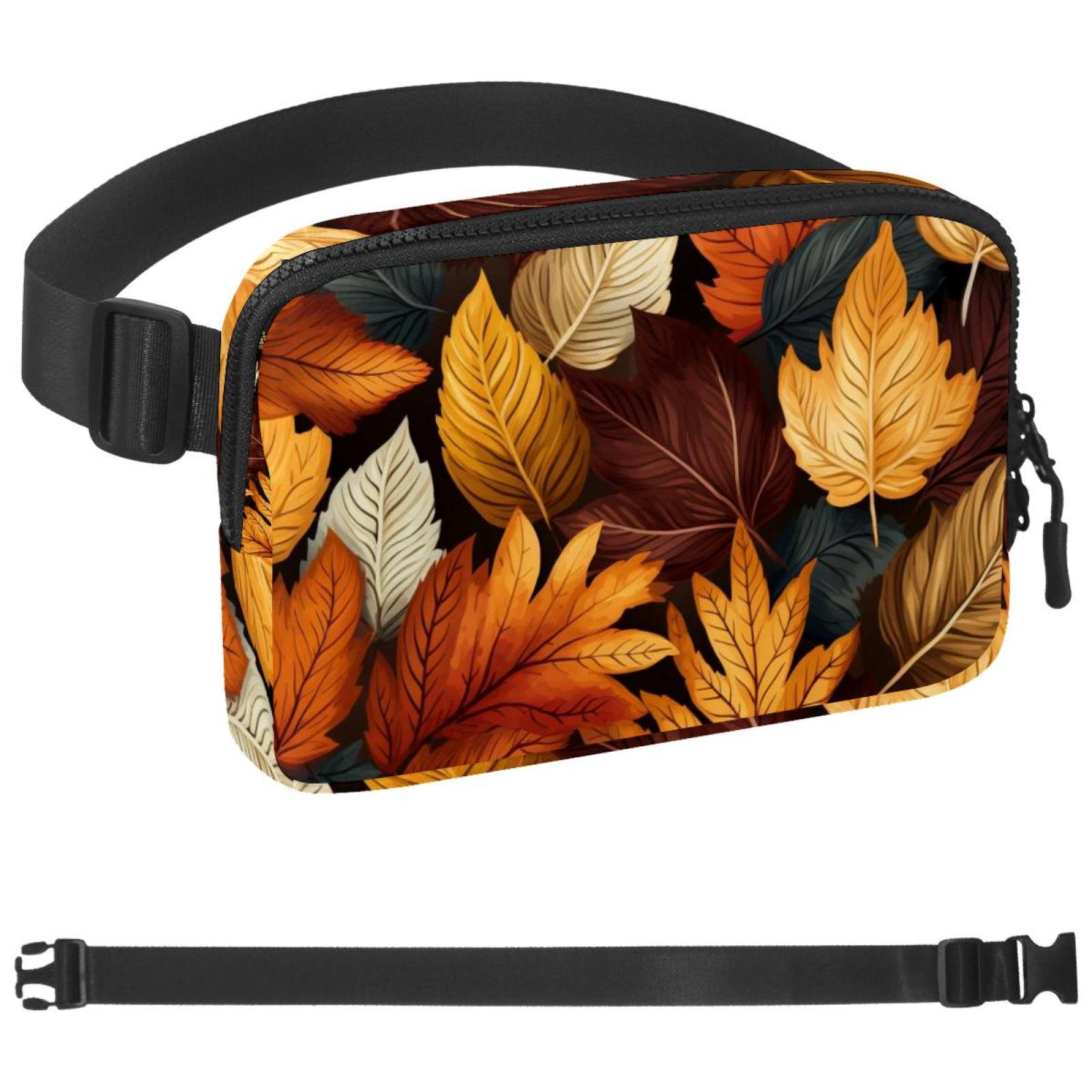 Runners Wait Boxy Thanksgiving Leaves Fanny Pack for Men Women Hiking Waist Bag Pack ...