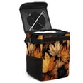 thumbnail image 1 of Thanksgiving Leaves Foldable Car Trash Can with Lid - Leak-proof Hanging Storage Bag for Car Trash Bin, Car Garbage Can, 1 of 6