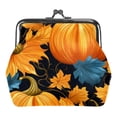 thumbnail image 1 of Thanksgiving Leaves Premium Coin Purse Wallet - Stylish 0.7 Microfiber with Zinc Alloy Jaws, 4.3x4.7 in/11x12 cm Size - Durable & Fashionable, 1 of 7