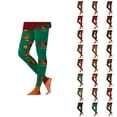 thumbnail image 1 of Thanksgiving Leggings for Women Elastic High Waist Festive Print Breathable Tight Pants Workout Yoga Pants, 1 of 6